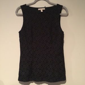 Short sleeve black blouse